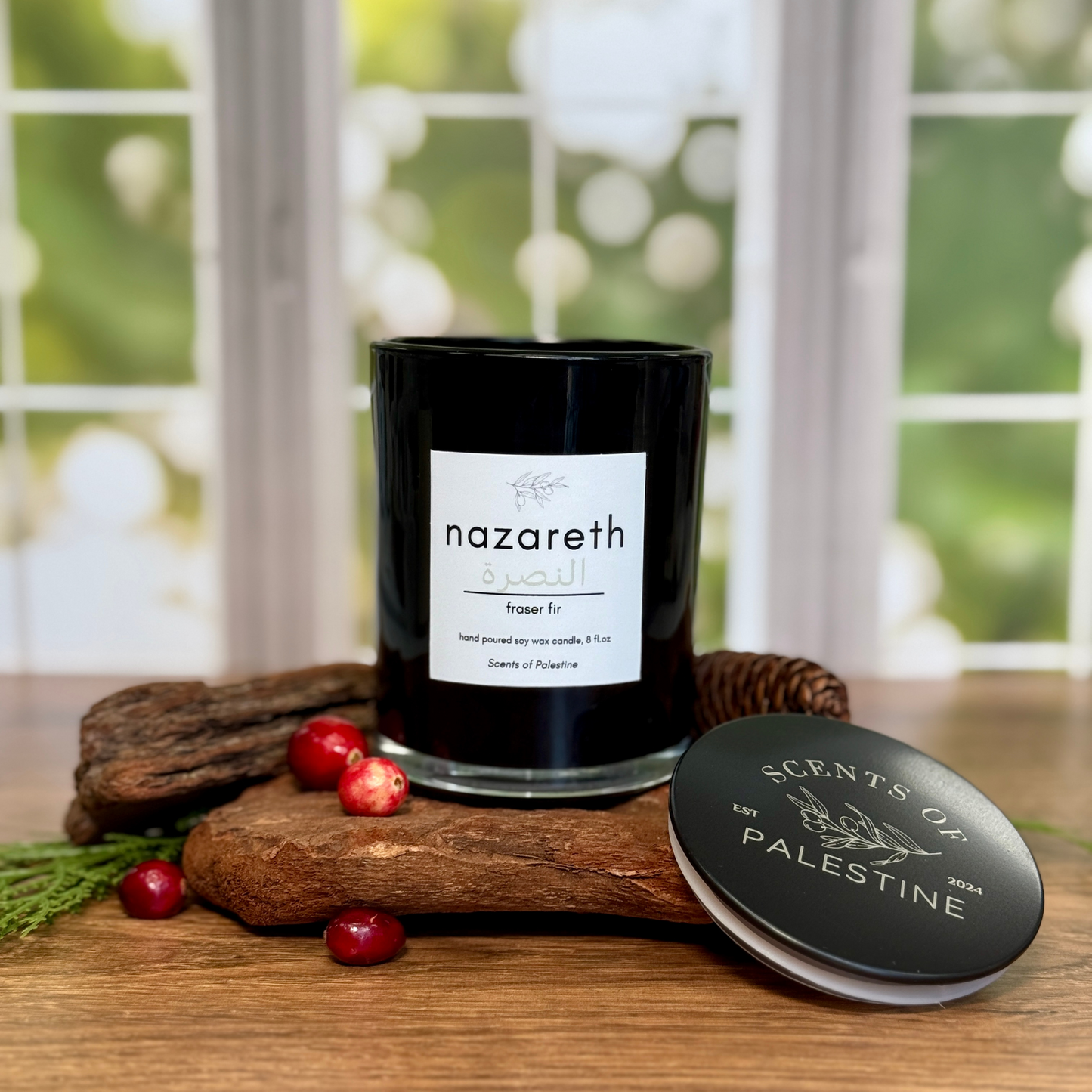 Nazareth Holiday Candle- Fraser Fir