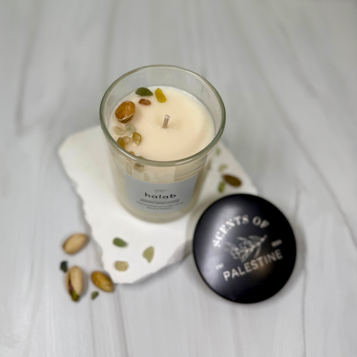 Halab Candle- Carmel Pistachio