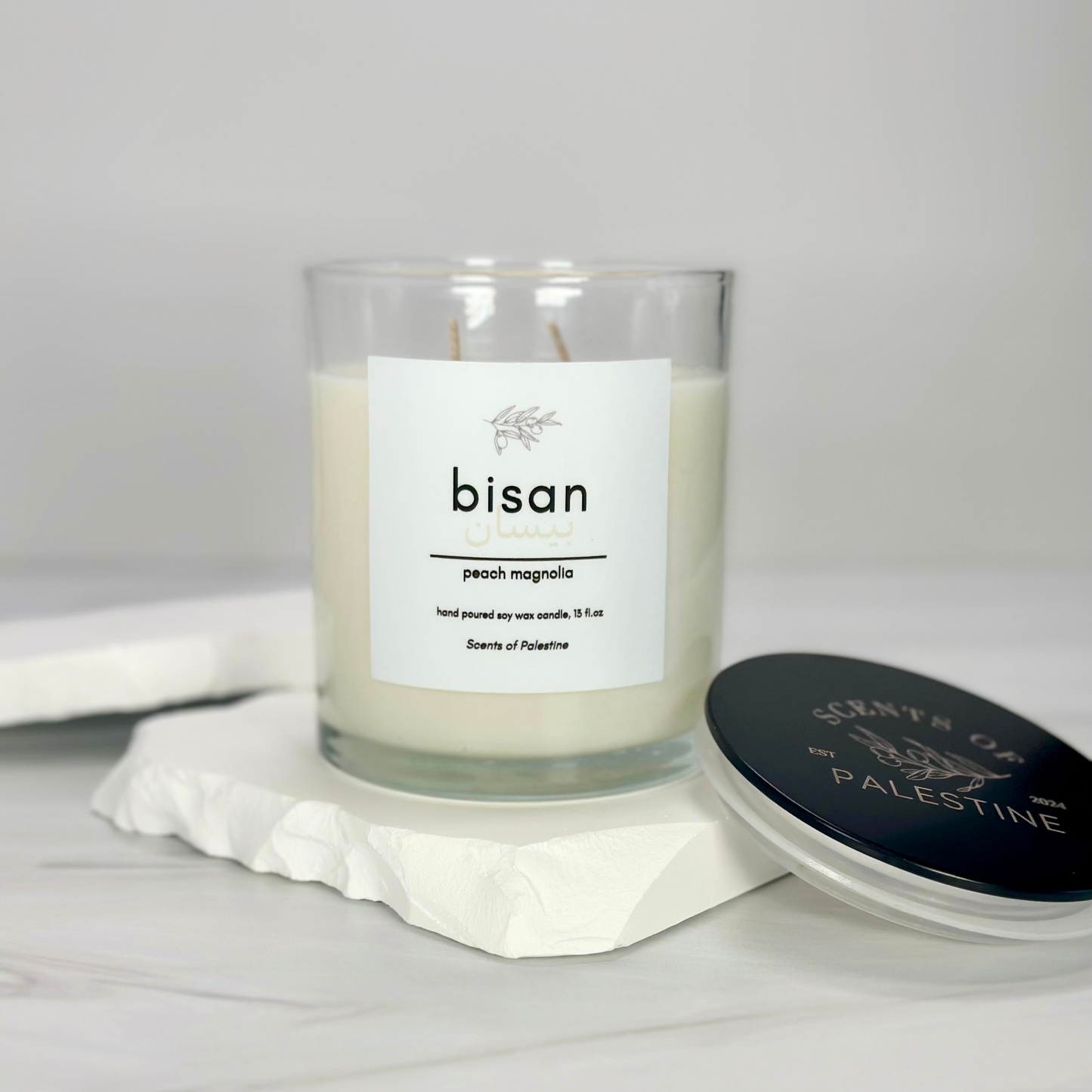 Bisan Candle-Peach Magnolia