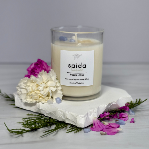 Saida Candle- Freesia and Lilac