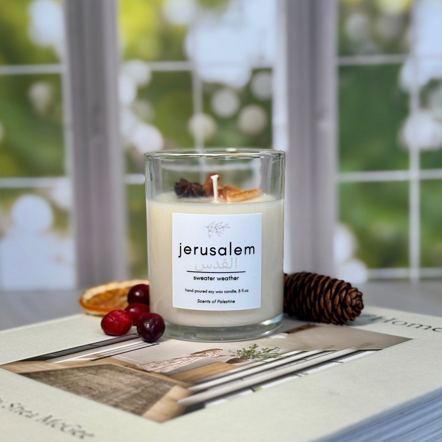 Jerusalem Holiday Candle- Sweater Weather