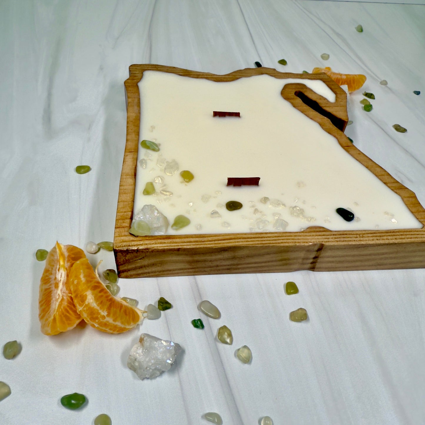 Iskandariya Map Candle- Sea Salt and Agave