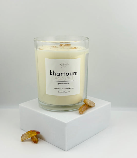 Khartoum Candle- Golden Amber