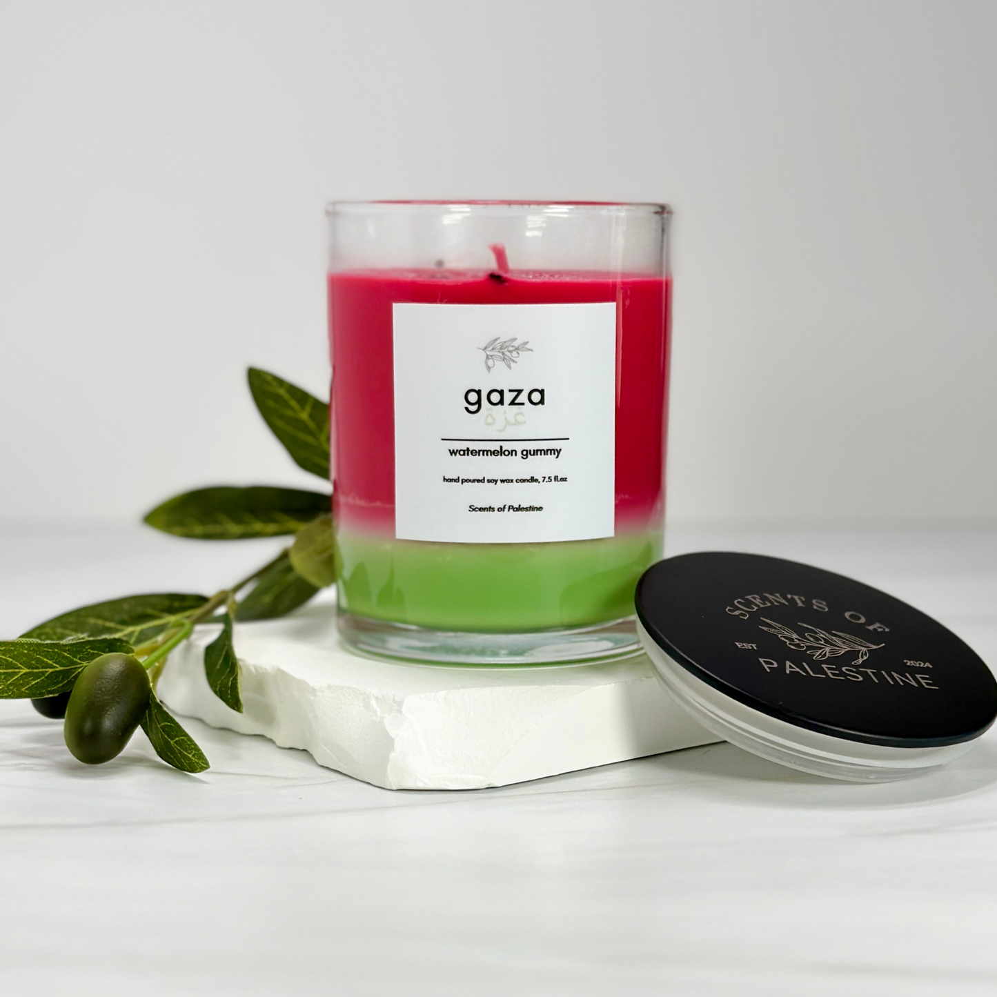 Watermelon Themed Candle-Watermelon Gummy