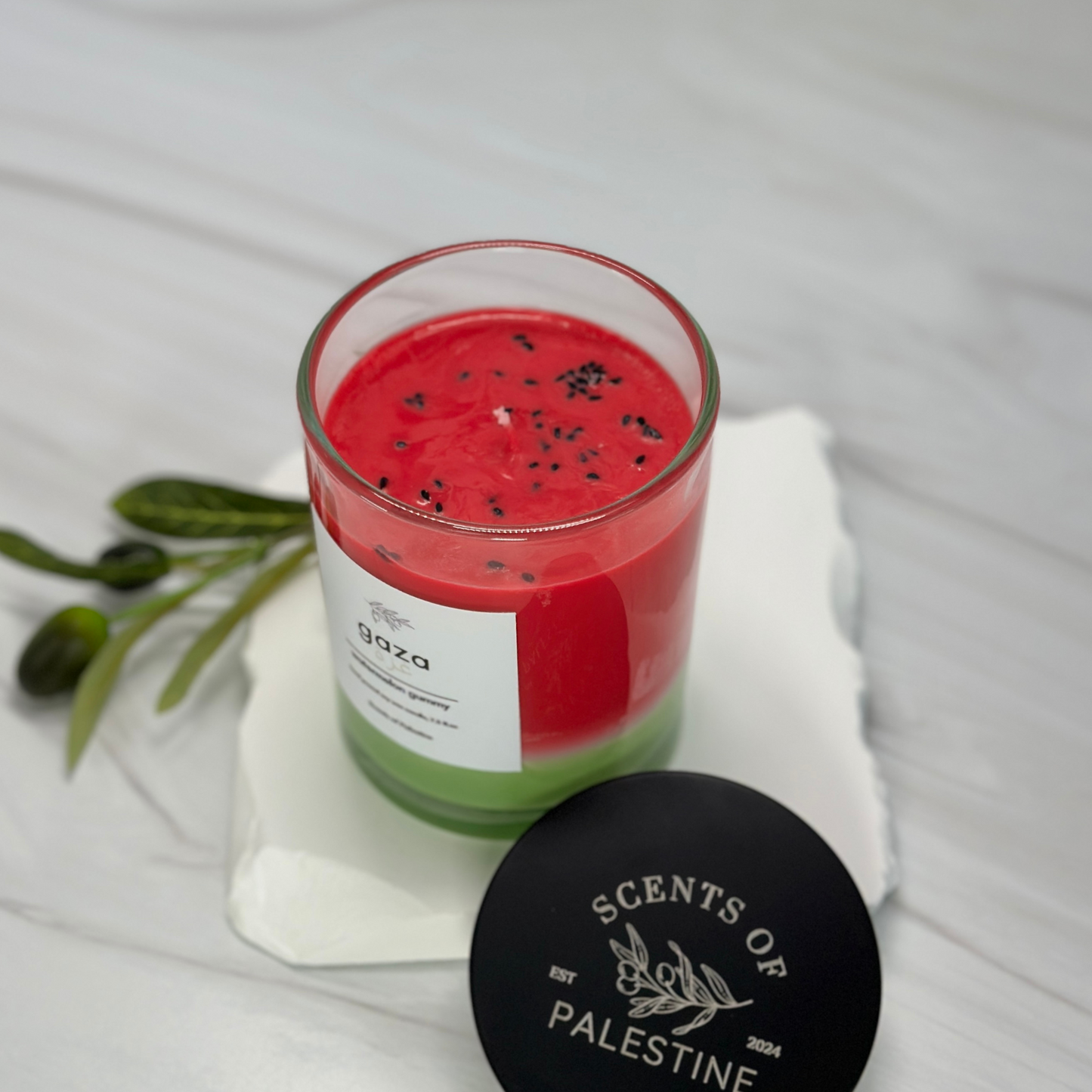 Watermelon Themed Candle-Watermelon Gummy