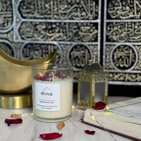 Mina Candle- Sandalwood Rose