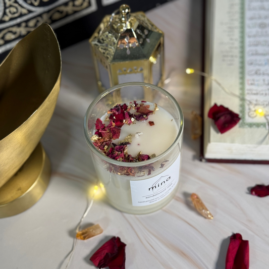 Mina Candle- Sandalwood Rose