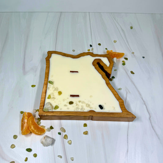 Iskandariya Map Candle- Sea Salt and Agave