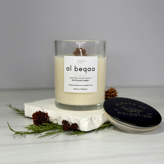 Al Baqa'a Candle- Birchwood Cedar