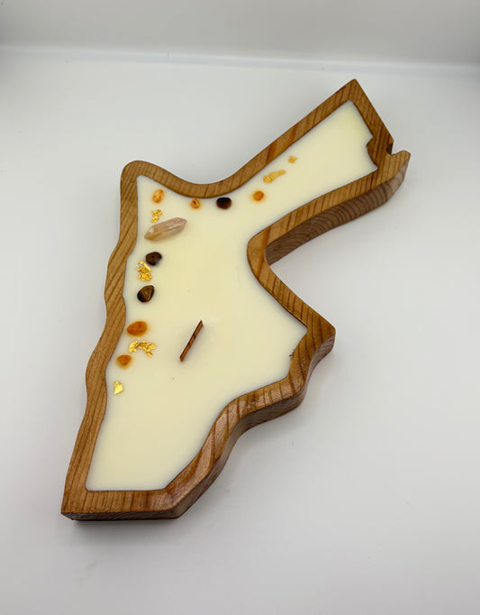 Petra Map Candle (Cashmere Sands)