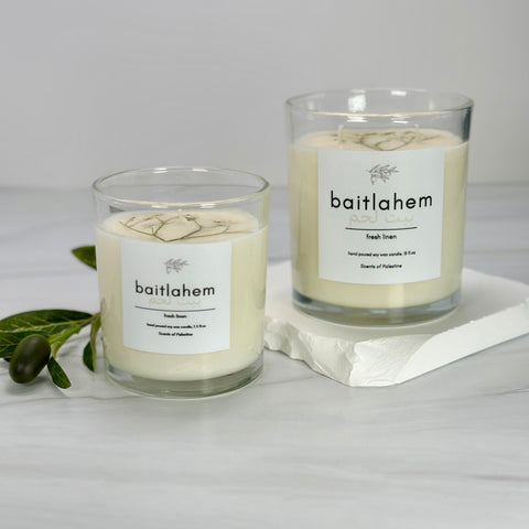 Baitlahem Candle- Fresh Linen