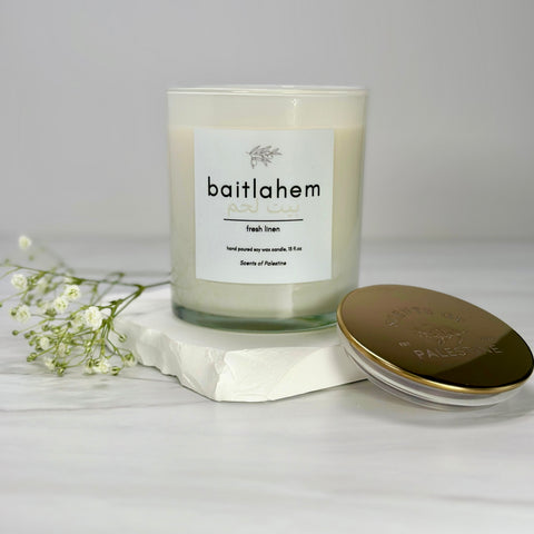 Baitlahem Candle- Fresh Linen