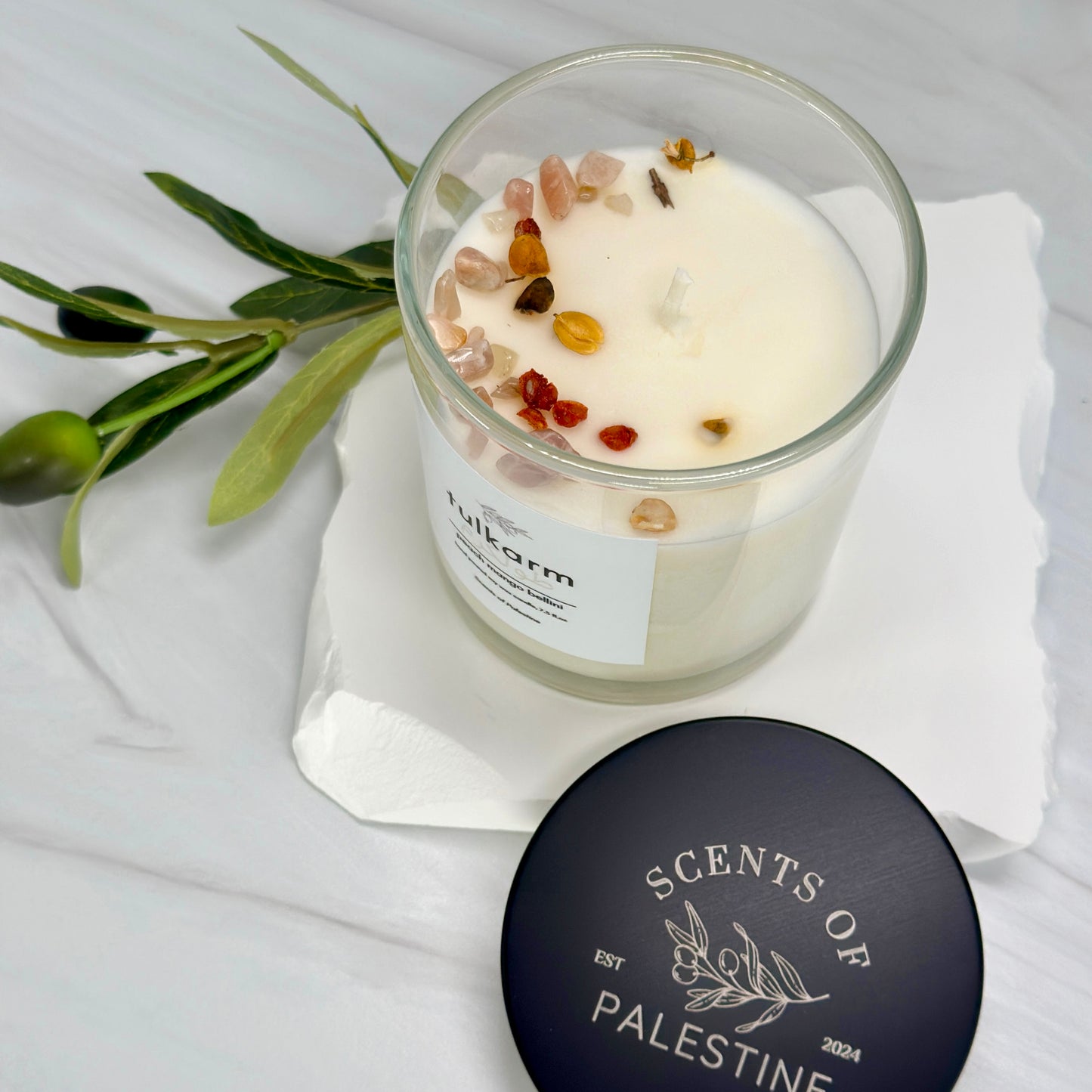 Tulkarm Candle-Peach Mango Bellini